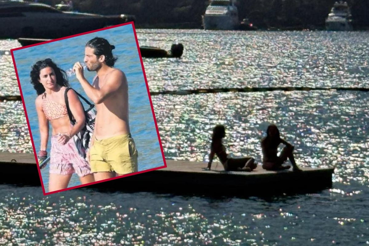Eski İşletmeci Murat Kazancıoğlu, modacı Vanessa Sason ile Bodrum'da tatil keyfi yaşıyor