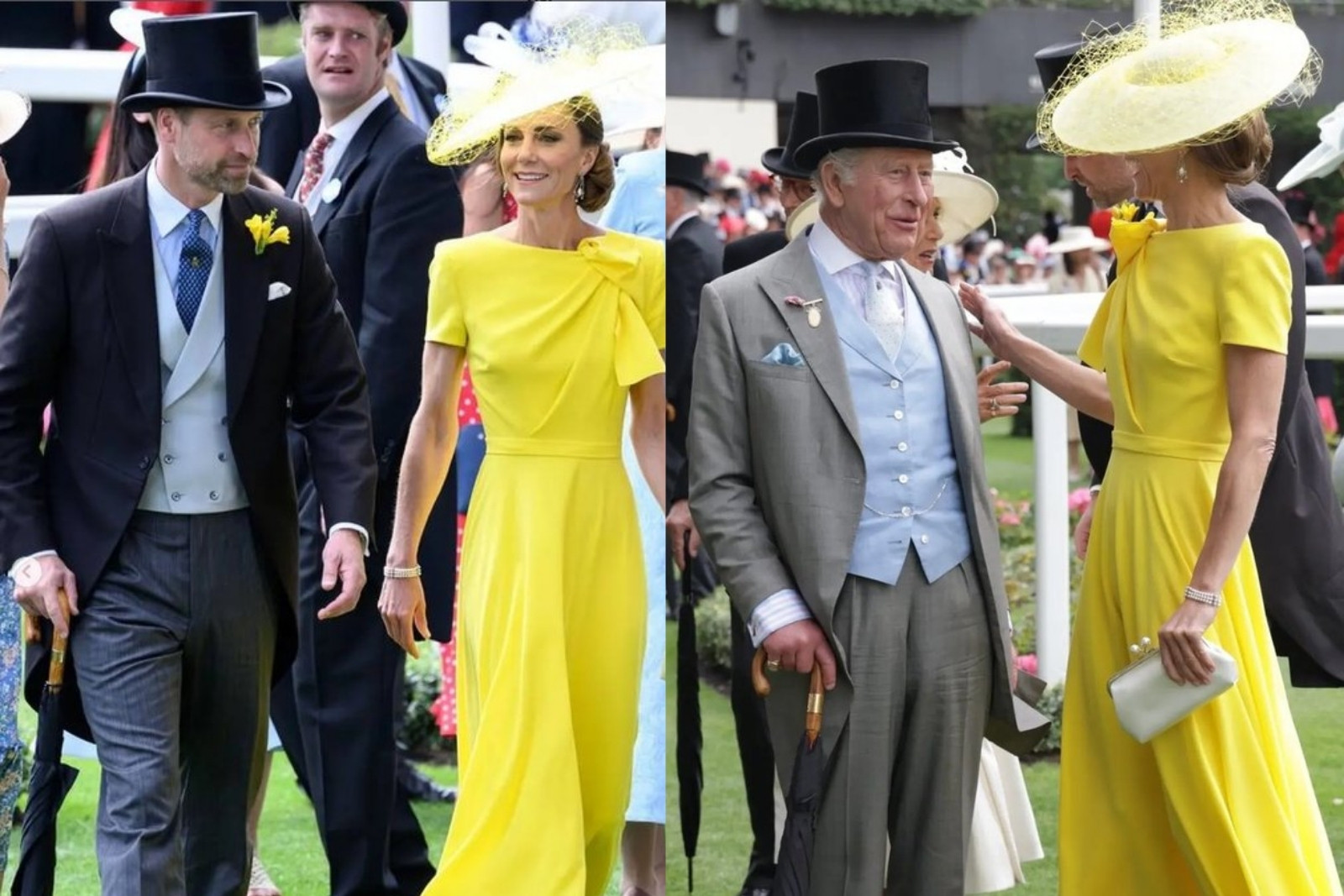 Galler Prensi William ve Galler Prensesi Kate Middleton ikinci günde boy gösterdi, Royal Ascot'ta kraliyet estetiği