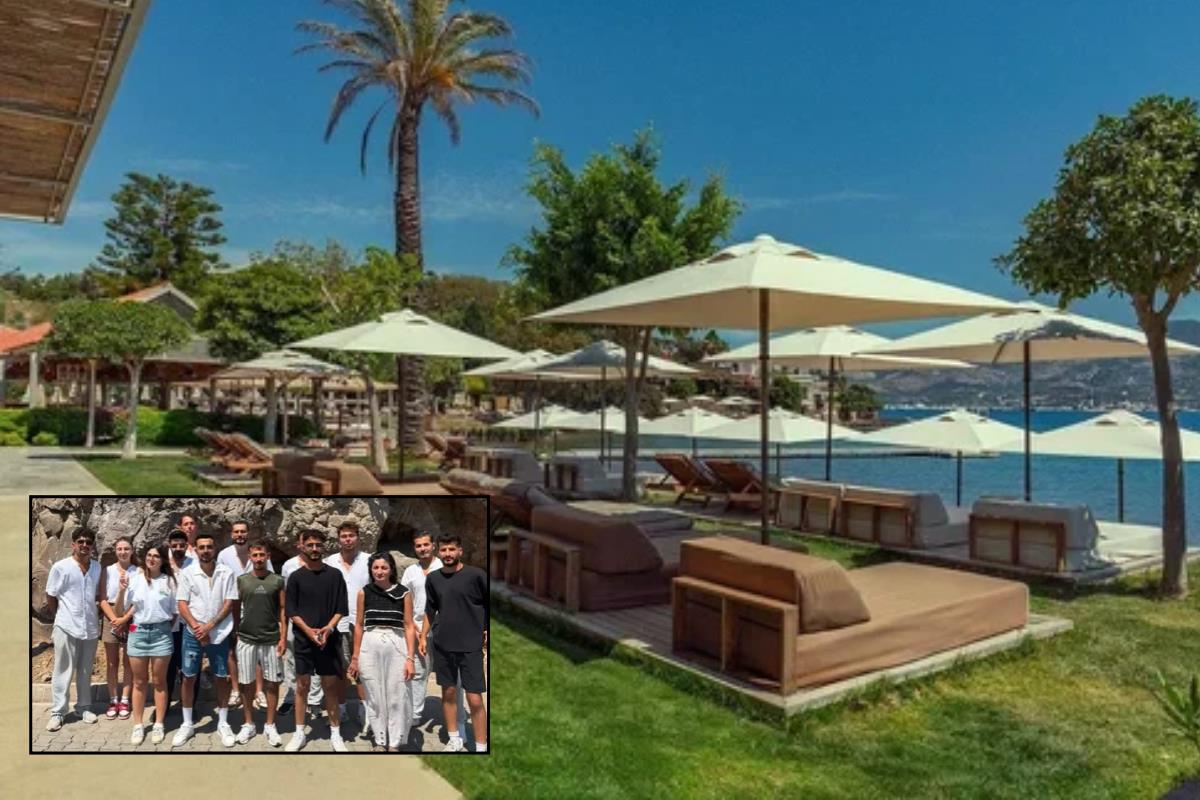 Bodrum'da ünlülerin gözdesi Xuma Beach'te çalışan eylemi