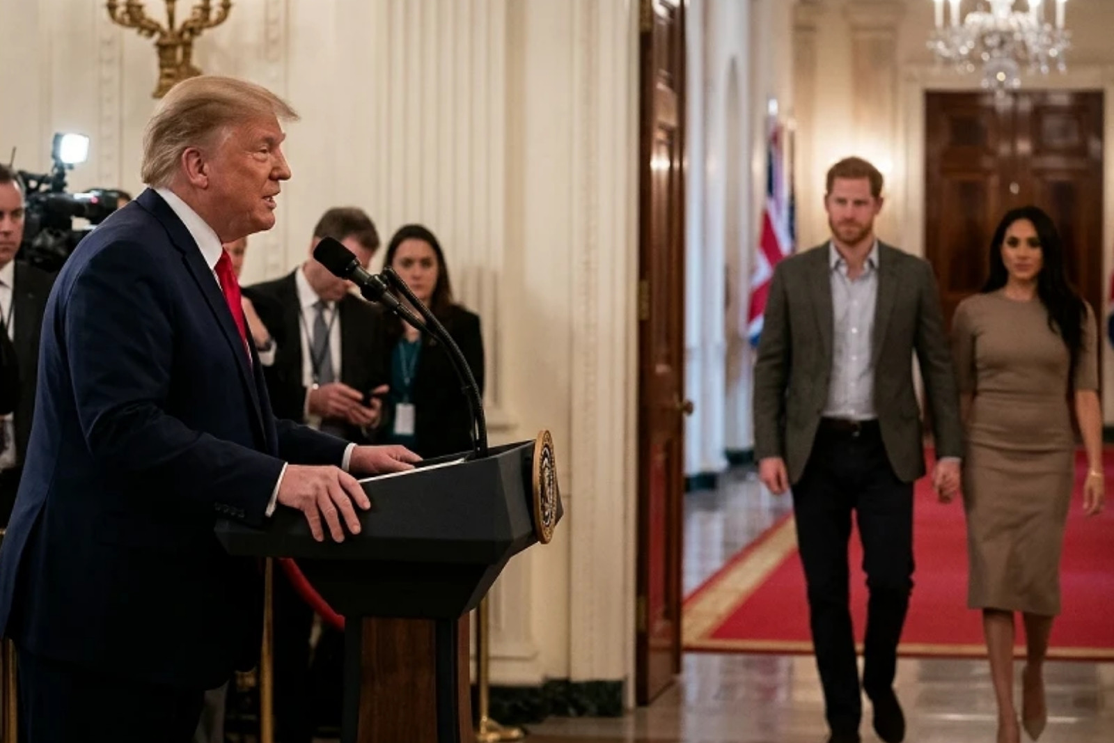 ABD Başkanı Donald Trump, Sussex Dükü Harry ve Düşesi Meghan'ın ABD'den ayrılmasına sevindi