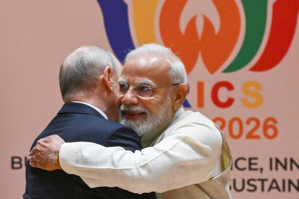 Rusya Devlet Başkanı Vladimir Putin BRICS zirvesi için Hindistan'da