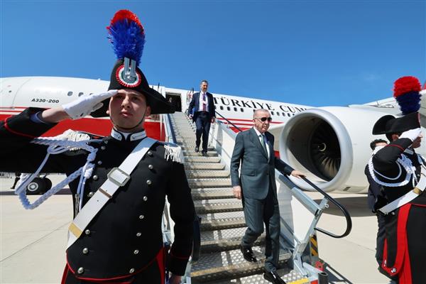 Cumhurbaşkanı Recep Tayyip Erdoğan, İtalya'ya gitti