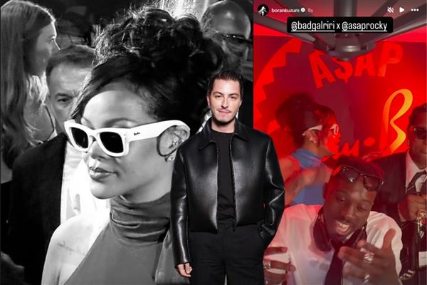 Oyuncu Boran Kuzum, Cannes'da Rihanna ve Asap Rocky ile karşılıklı partiledi