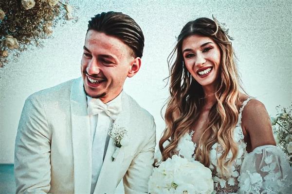 Trabzonsporlu Enis Destan, ‘istenmeyen gelin' Arzum Kuruçalı ile dünyaevine girdi