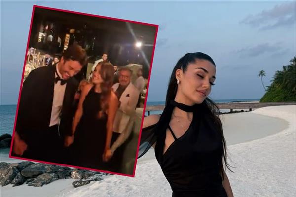 Feyyaz Şerifoğlu ve Merve Dinçkol'un düğününde Hande Erçel'in horon şovu gündem oldu