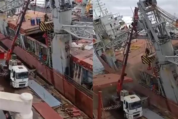 Tuzla Tersanesi'nde gemi devrildi, 1 işçi hayatını kaybetti