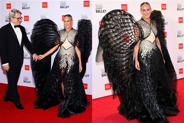Sarah Jessica Parker, New York City Ballet Sonbahar Moda Galası'nda adeta 'kanatlandı'