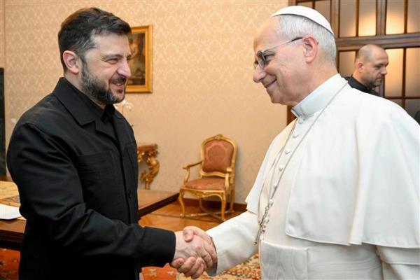 Ukrayna Devlet Başkanı Zelenski, Papa 14. Leo ile görüştü, revize edilmiş barış planını yakında ABD'ye göndereceklerini söyledi