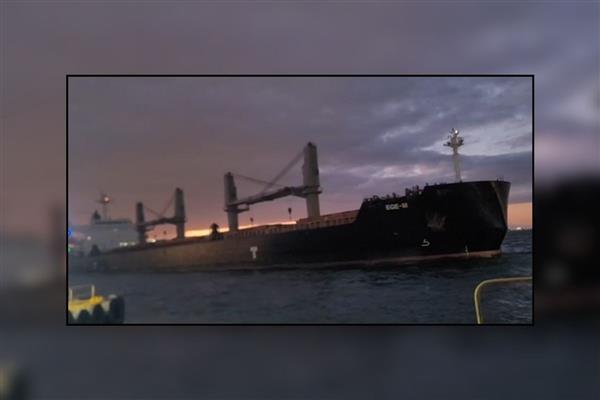 İstanbul Boğazı'nda dümen arızası yaşayan 190 metre uzunluğundaki Liberya bayraklı gemi Ahırkapı'ya demirletildi