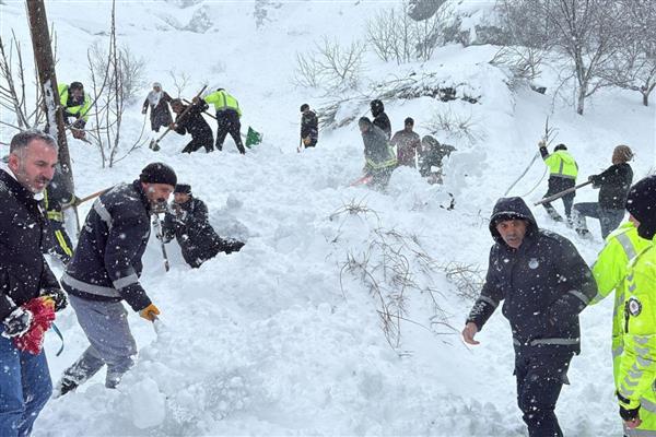 Van'da düşen çığın altında kalan kadın için arama çalışmaları başlatıldı