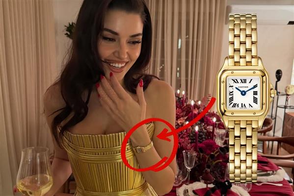Hande Erçel, ünlü lüks markası Cartier'den kendine 1 milyon 600 bin TL ödeyerek saat aldı