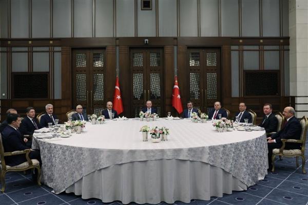 Cumhurbaşkanı Erdoğan, yasama, yürütme ve yargı organlarının temsilcileriyle bir araya geldi