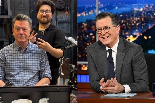 ABD'nin en tanınmış komedyenlerinden Stephen Colbert'in İstanbul'da 'Türk bıyığı' imtihanı