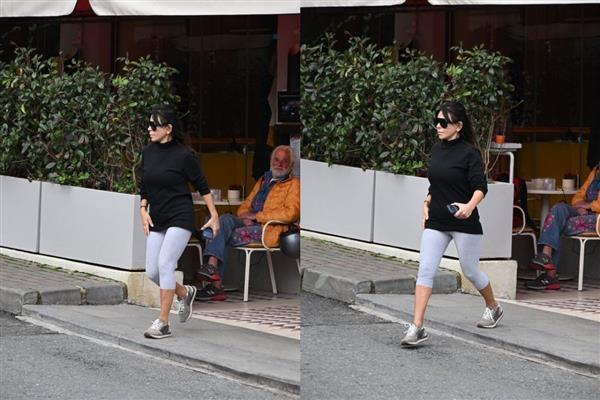 Akbank Yönetim Kurulu Başkanı Suzan Sabancı'nın Bebek turu kameralara yansıdı