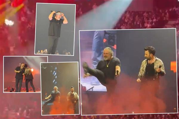 Tarkan konserinde Cem Yılmaz sahneye çıktı, iki ünlü isim Kuzu Kuzu şarkısını birlikte söyledi dans şov yaptı