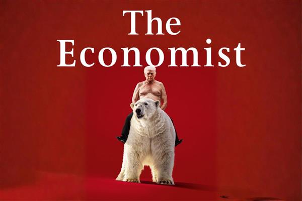 The Economist dergisi, ABD Başkanı Donald Trump'ı kutup ayısının üzerinde kapağına taşıdı