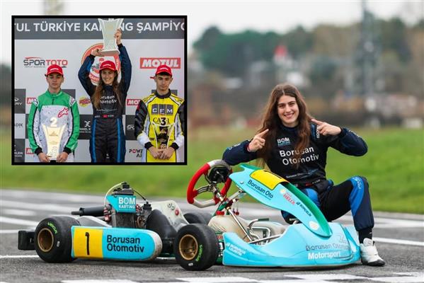 17 yaşındaki lise son sınıf öğrencisi Ayşe Çebi, kartingte kazandığı 54 kupayla adını motor sporları tarihine yazdırdı