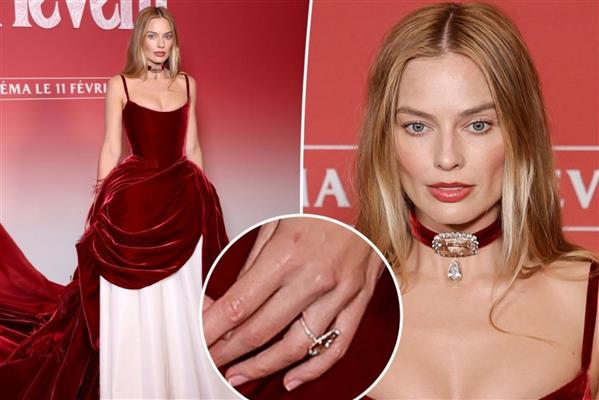 Canlandırdığı 'Barbie' karakteriyle tanınan Margot Robbie, 'Uğultulu Tepeler' Paris prömiyerinde kırmızı halıya 100 karatlık elmasla çıktı