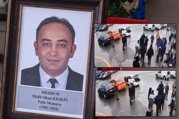 Ankara'da polis memuru Melih Okan Keskin'in yaşamını yitirdiği araç muayene istasyonundaki kavga görüntüleri ortaya çıktı