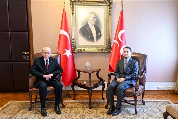 Adalet Bakanı Akın Gürlek'ten MHP lideri Devlet Bahçeli'ye ziyaret