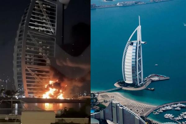Dubai'nin simge gökdeleni Burj El Arab vuruldu