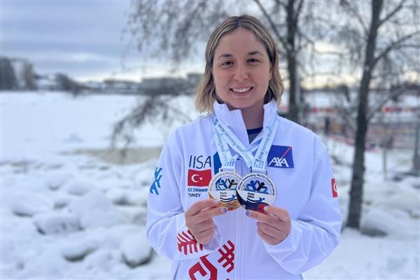 Ultra maraton yüzücüsü Bengisu Avcı, Kış Yüzme Dünya Şampiyonası'nda dünya rekoru kırdı