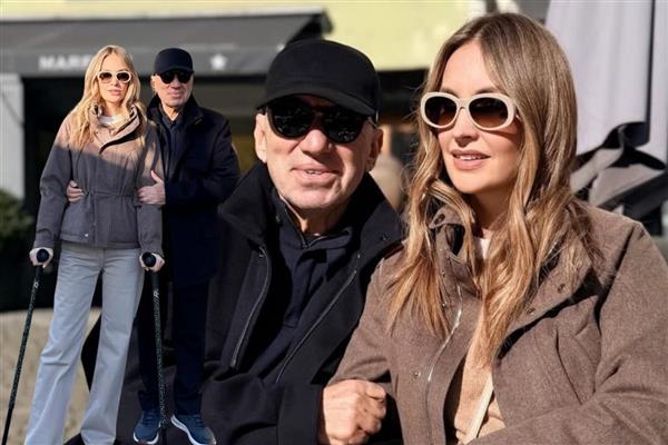 Kayak kazası geçiren Yasemin Masis, tedavi sonrası eşi Dikran Masis ile Zürih'te moral buldu