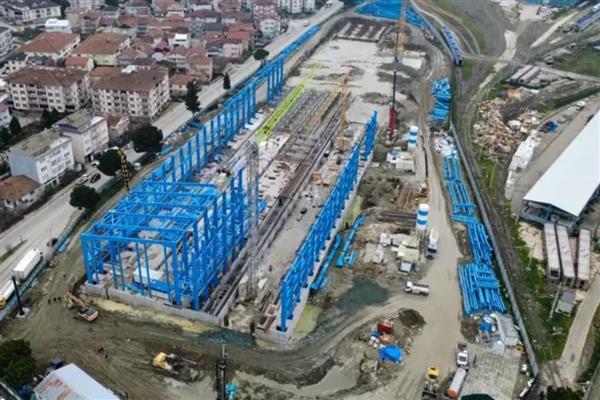 Sakarya'daki Türkiye'nin ilk hızlı tren fabrikasının yapımında yüzde 55 ilerleme sağlandı