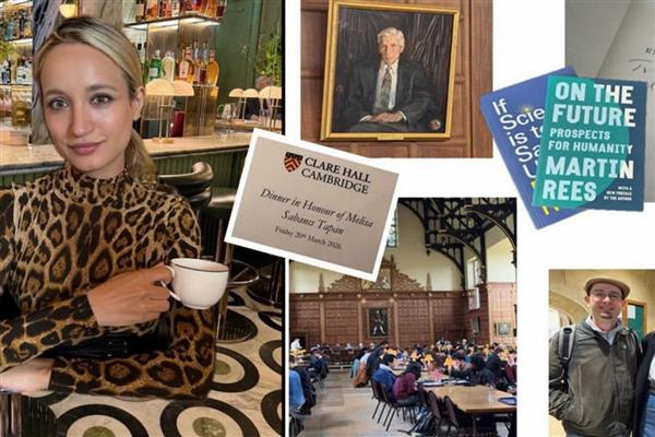 Melisa Sabancı Tapan, Cambridge ziyaretinde CSER'de küresel riskleri ve tarihin izlerini inceledi