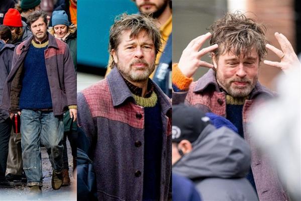 Brad Pitt'in Amsterdam'daki yeni set imajı şaşırttı