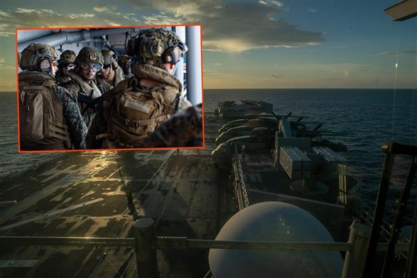 ABD'nin 3 bin 500 askerini taşıyan hücum gemisi, Orta Doğu'daki görev yerine ulaştı