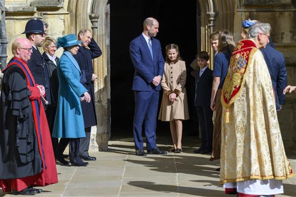 Windsor Kalesi'ndeki Paskalya törenine tutuklu prensin kızları katılmadı