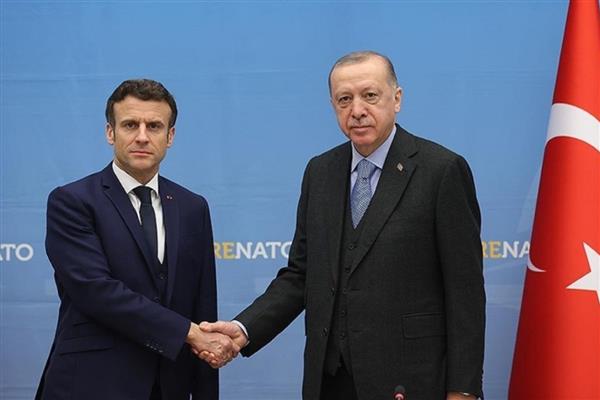 Cumhurbaşkanı Erdoğan, Fransa Cumhurbaşkanı Macron'la görüştü