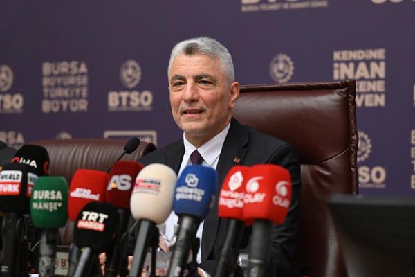 Ticaret Bakanı Ömer Bolat BTSO'da ihracatçıya vergi indirimi, esnafa kredi müjdesi verdi