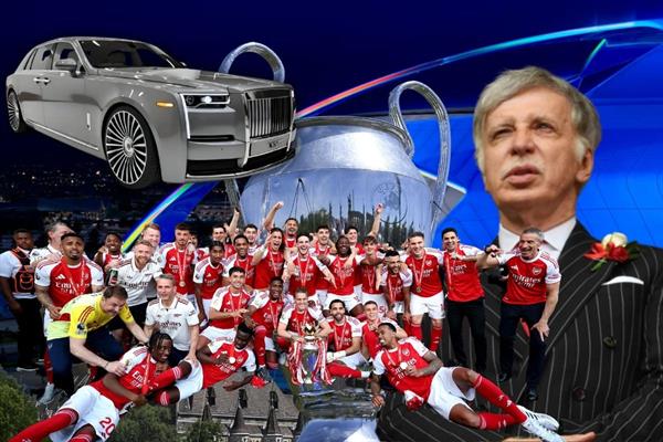 Arsenal'in patronu Stan Kroenke'nin, UEFA kupasını almaları halinde her futbolcuya Rolls Royce hediye edeceği iddia edildi