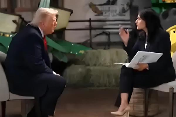 Donald Trump, 'Meet The Press' programının sunucusu Kristen Welker'ın sorduğu soruya sinirlendi, hakaret edip programı terk etti