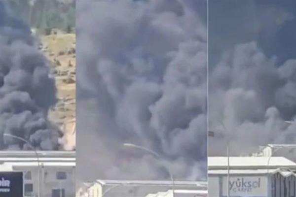 Gaziantep Organize Sanayi Bölgesi'nde tekstil fabrikasında yangın çıktı