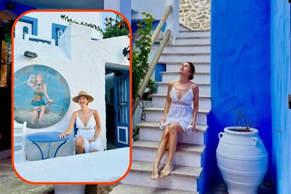 Pınar Sabancı yaz sezonuna Leros'ta veda etti